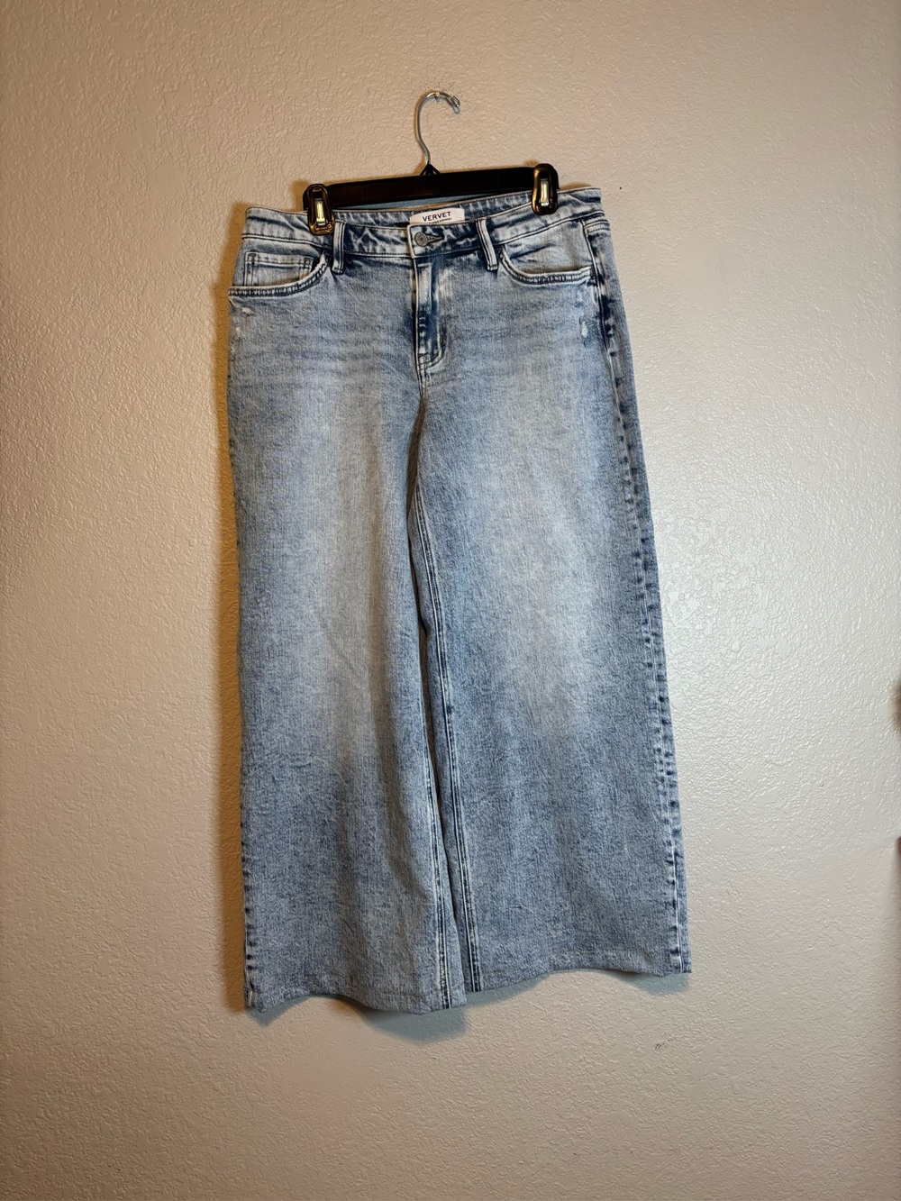 vervet by flying monkey kris low rise baggy wide leg jean VB3901S light wash